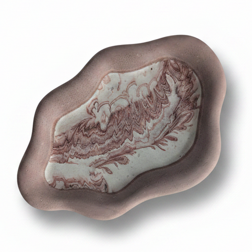Blush Cloud Dish - Pure White Background