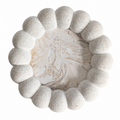 Atlantic Bubble Dish cream on bright white background