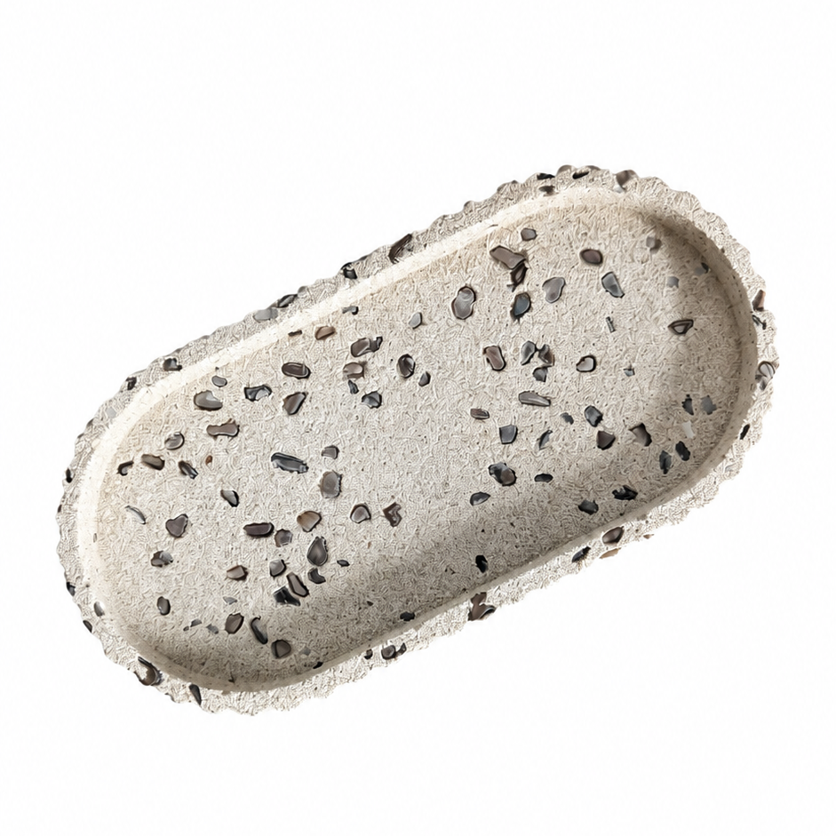 Ocean pebble tray