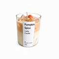 Pumpkin Spice Latte Candle with white space